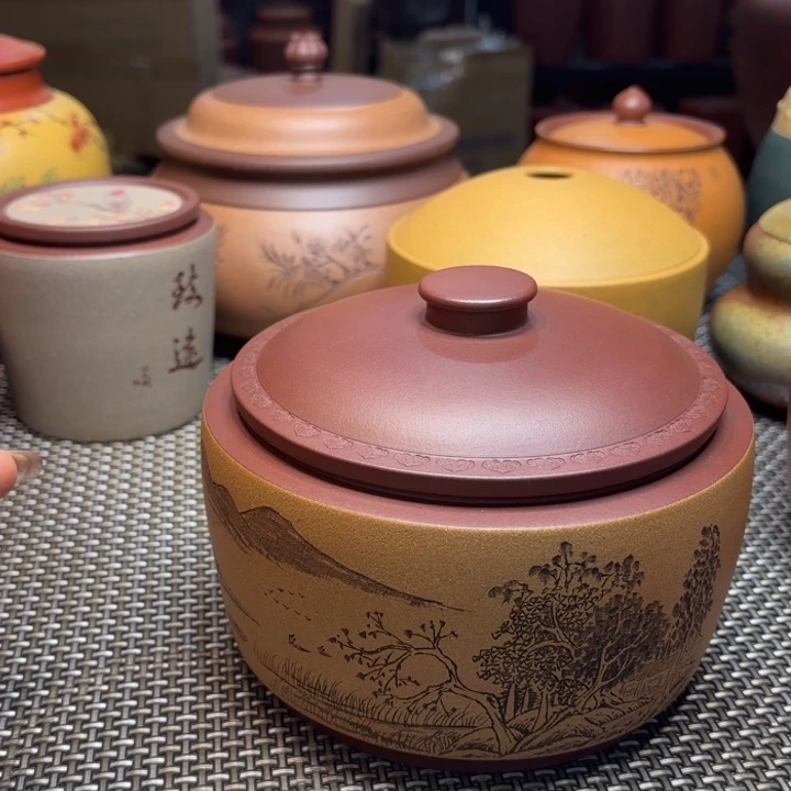 紫砂茶叶罐中高端紫砂茶叶罐