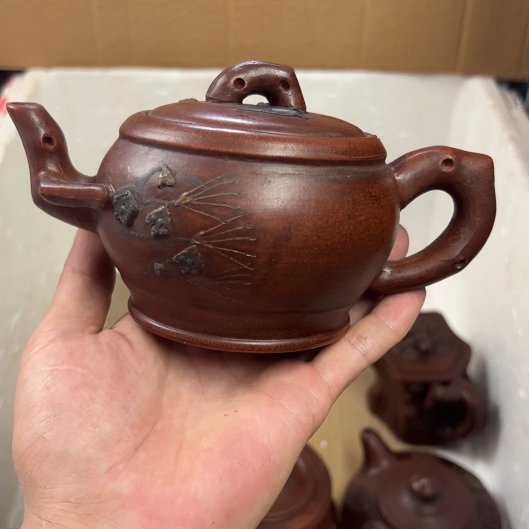 茶壶紫砂宜兴原矿紫砂壶350毫升容量