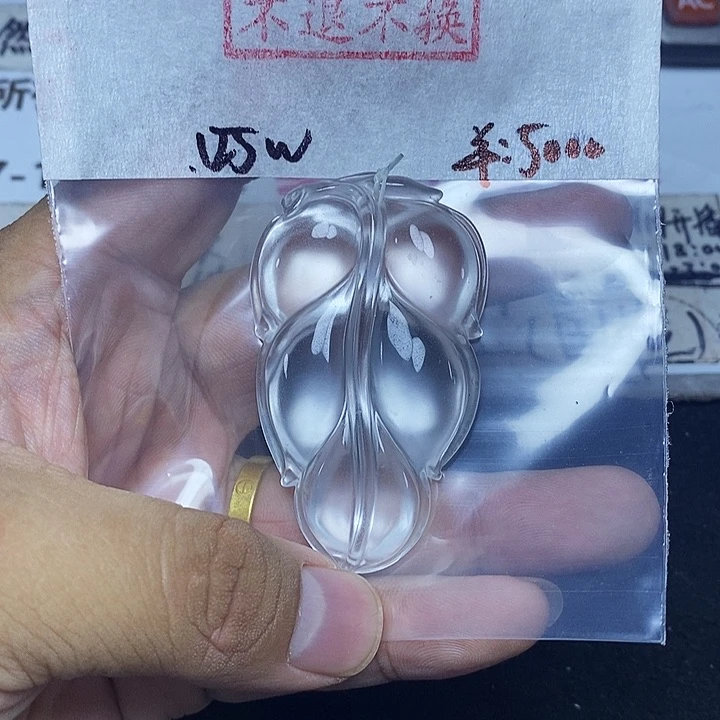 琉璃手工艺品叶子！我等了半天