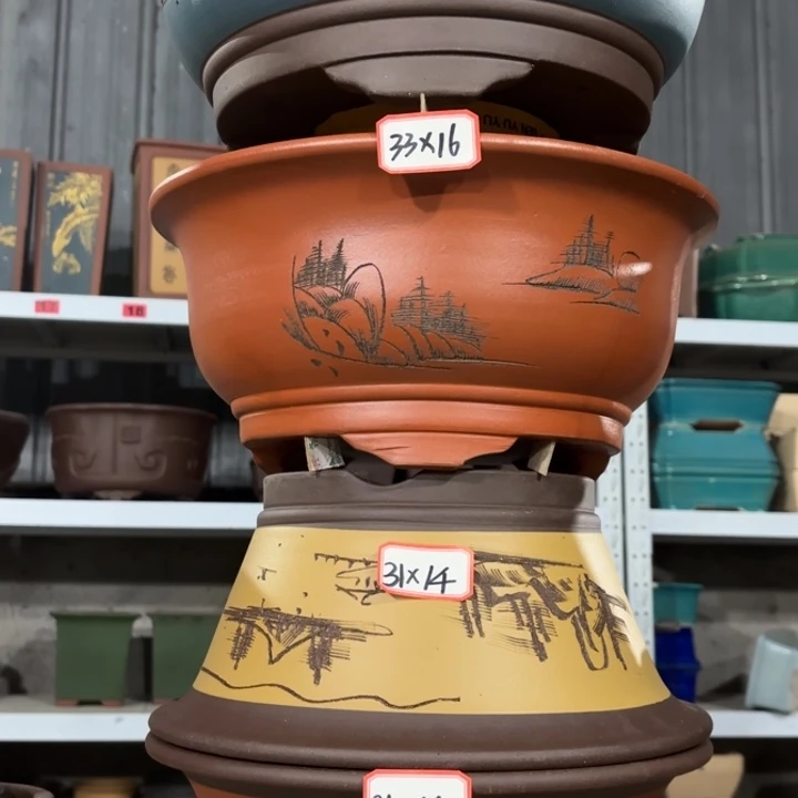 紫砂花盆            100-4