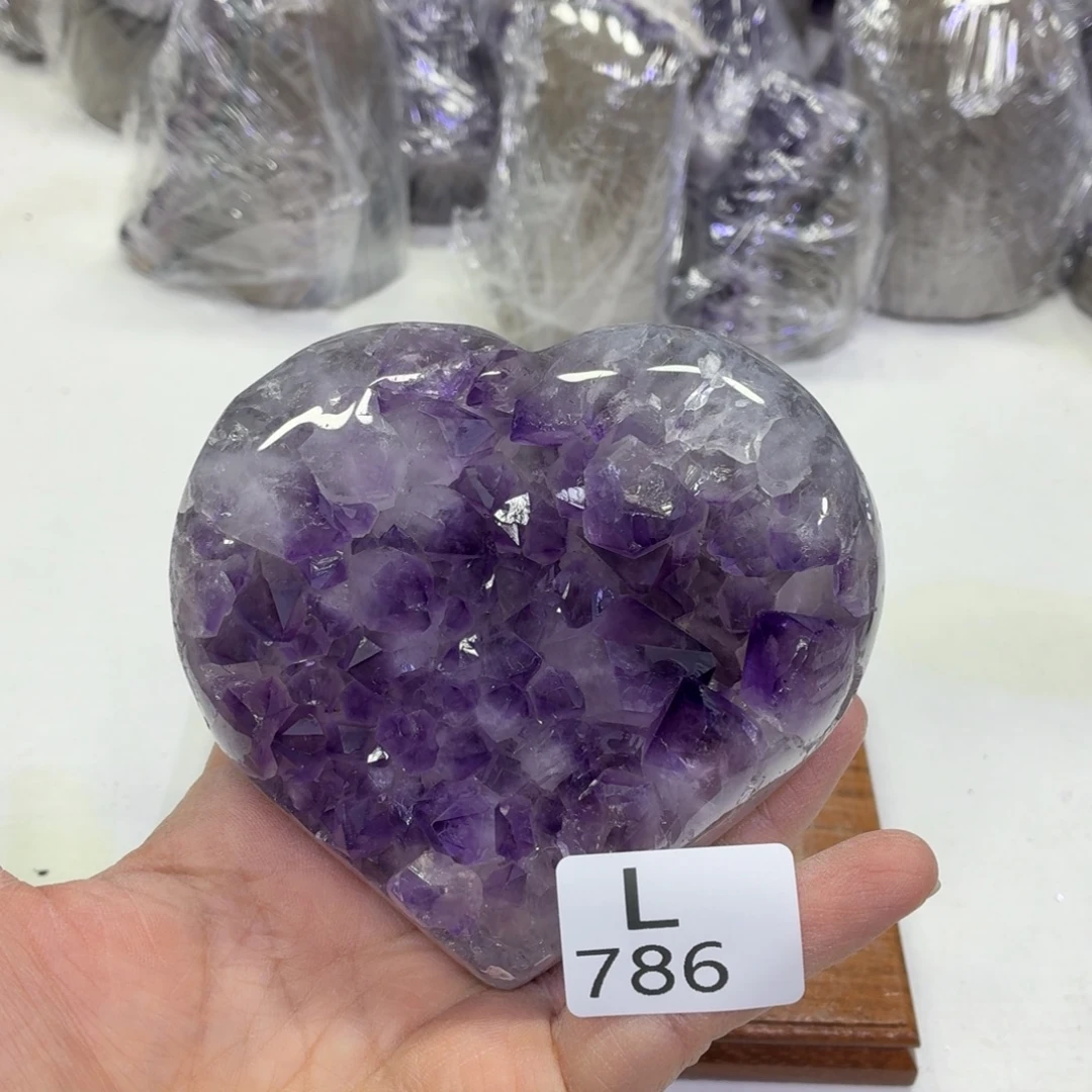 水晶未镶嵌摆件天然紫水晶