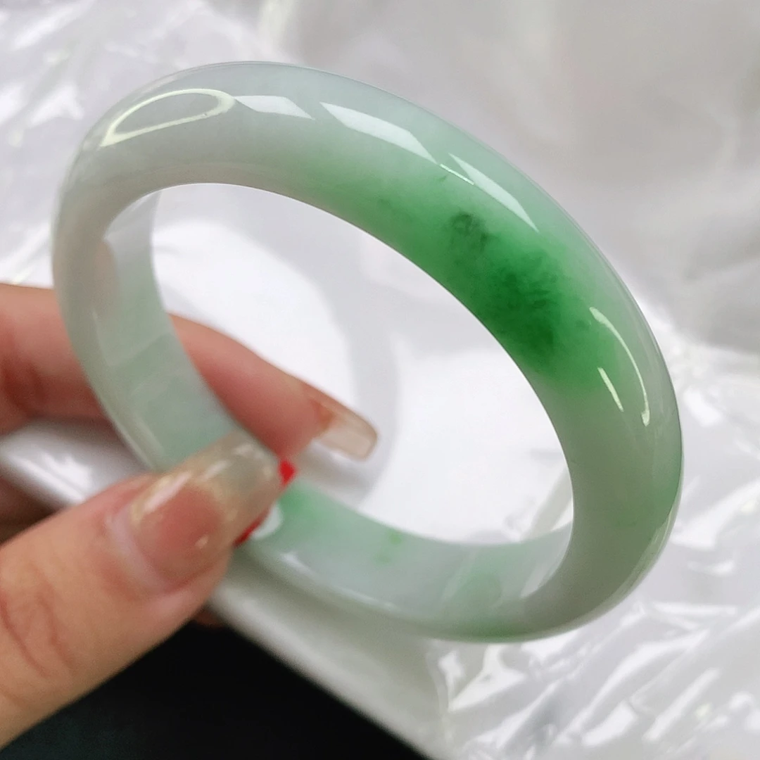翡翠未镶嵌手镯8881正58.8