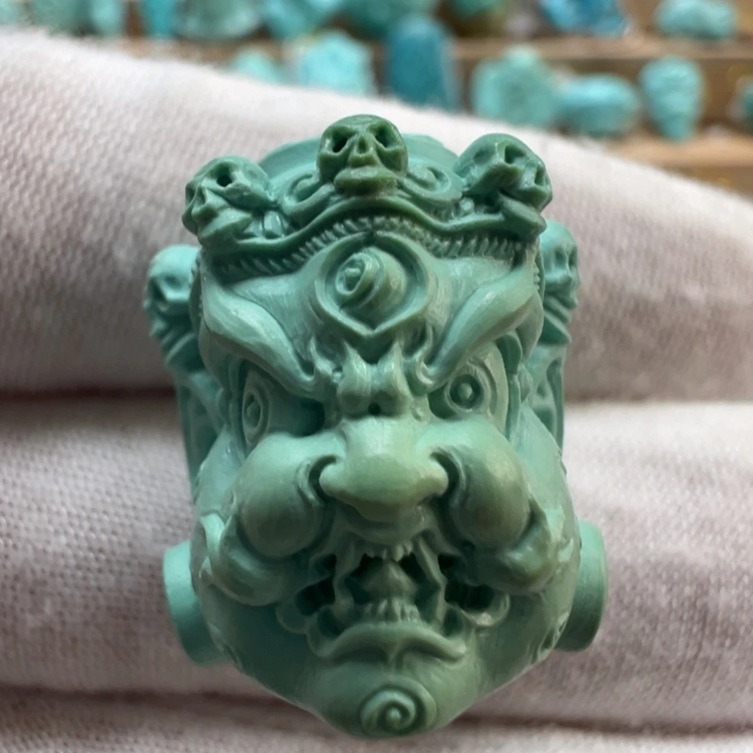 绿松石未镶嵌配饰17.6*22.9