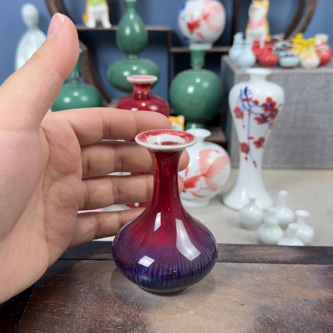 陶瓷手工小花器摆件