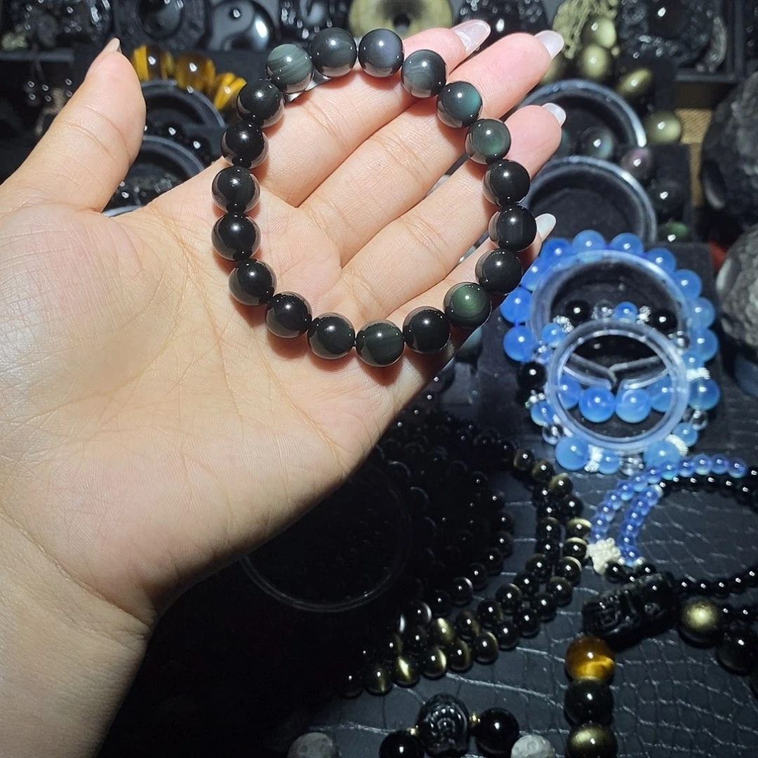 黑曜岩未镶嵌颈饰“****_