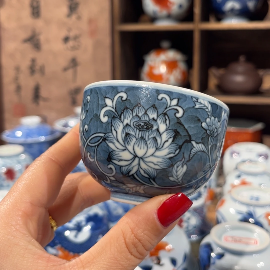 杯子陶景德镇陶瓷主人杯