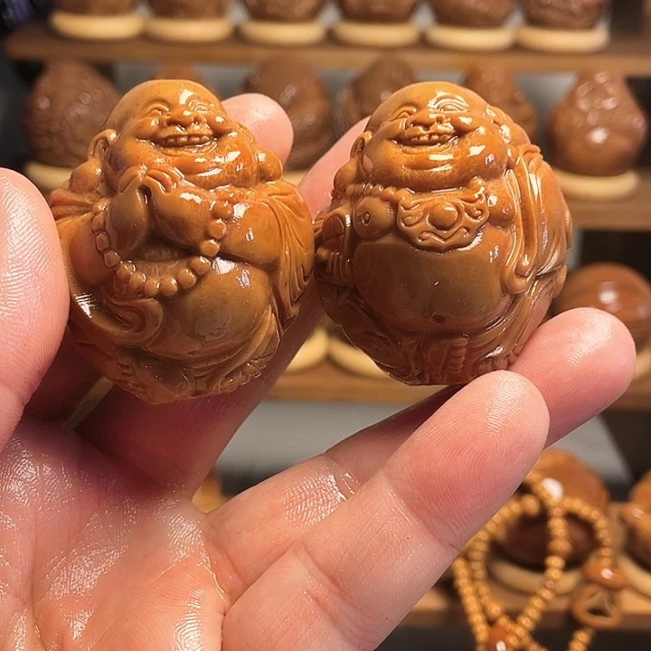耀***扬手串/手链橄榄核大弥勒佛