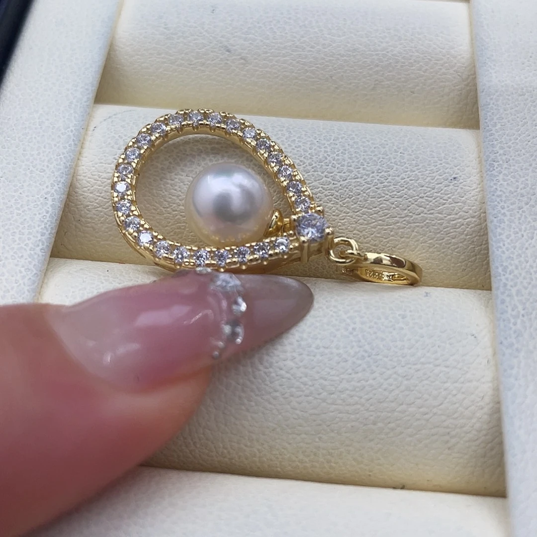 银S925镶嵌海水珍珠颈饰