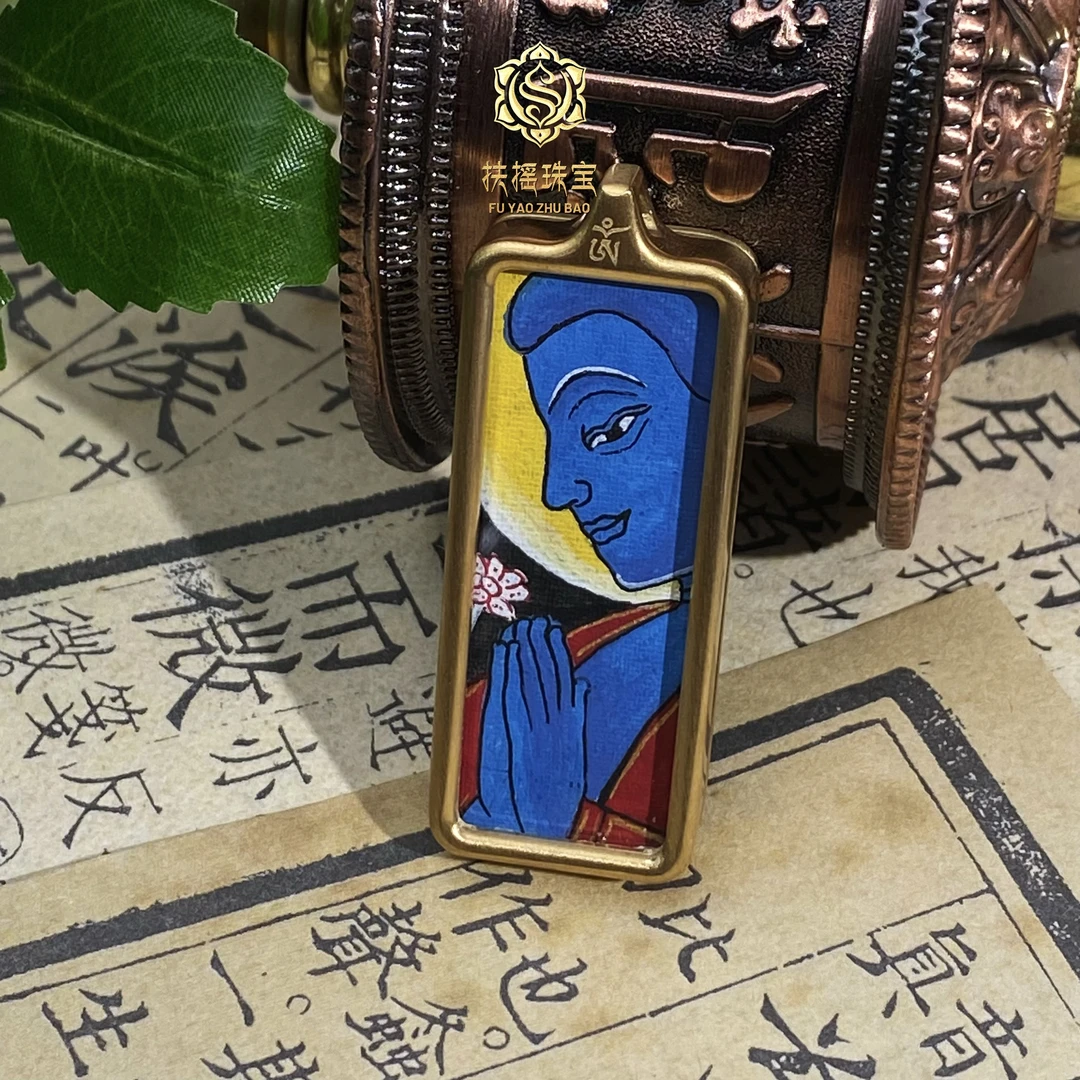 非金属珐琅吊坠 扶摇臻选|药师F长方牌卡卡吊坠2596