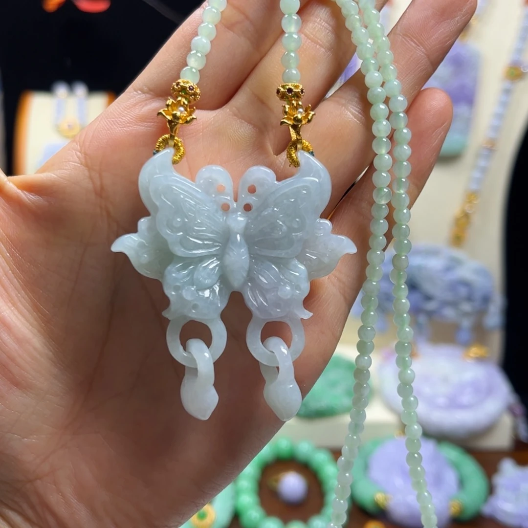翡翠未镶嵌颈饰天然翡翠