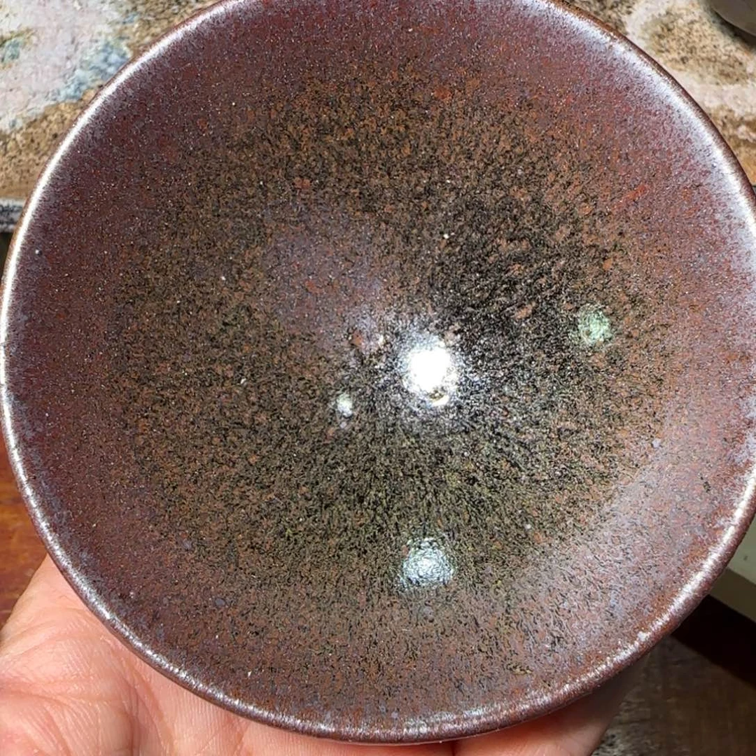 柴烧建盏茶盏茶杯60