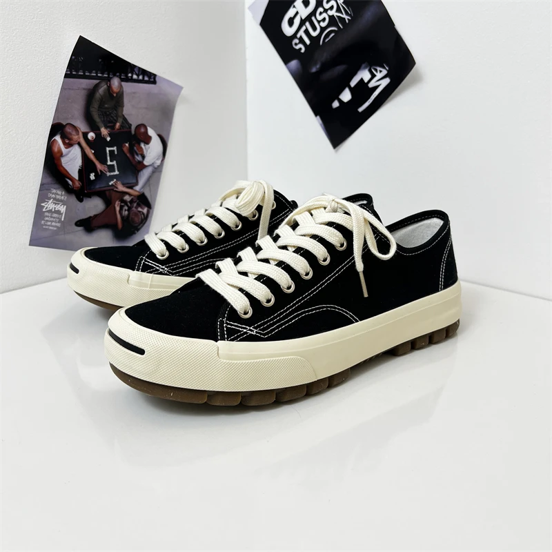 夏季透气男生鞋子男款爆款2025新款帆布鞋休闲百搭板鞋潮流潮鞋男