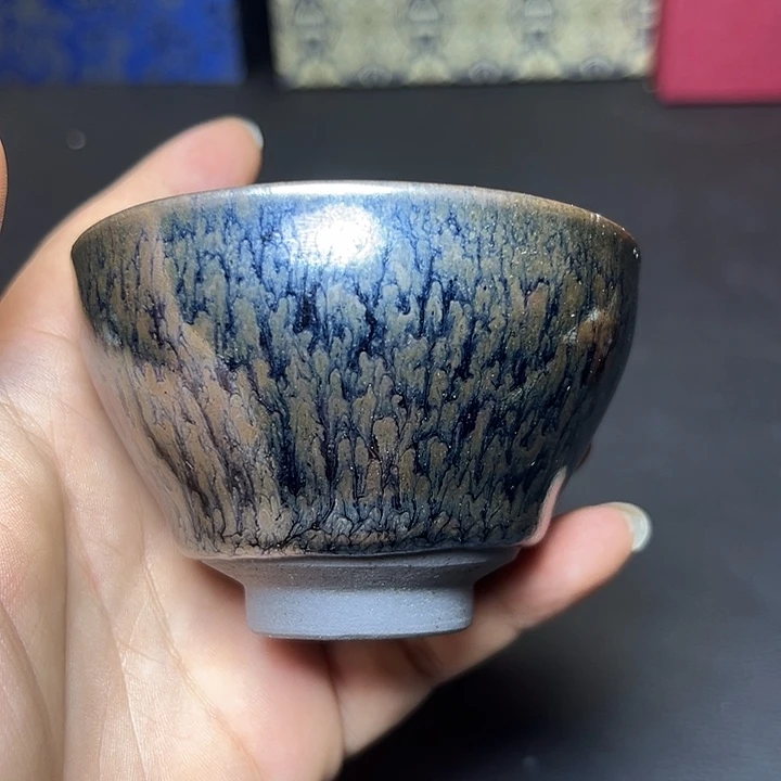 茶盏建盏百花束口盏