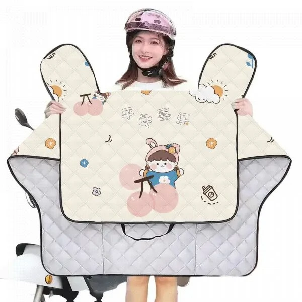 电动摩托车夏季防晒防雨防风挡风被四季春秋薄款电瓶车防晒防雨罩