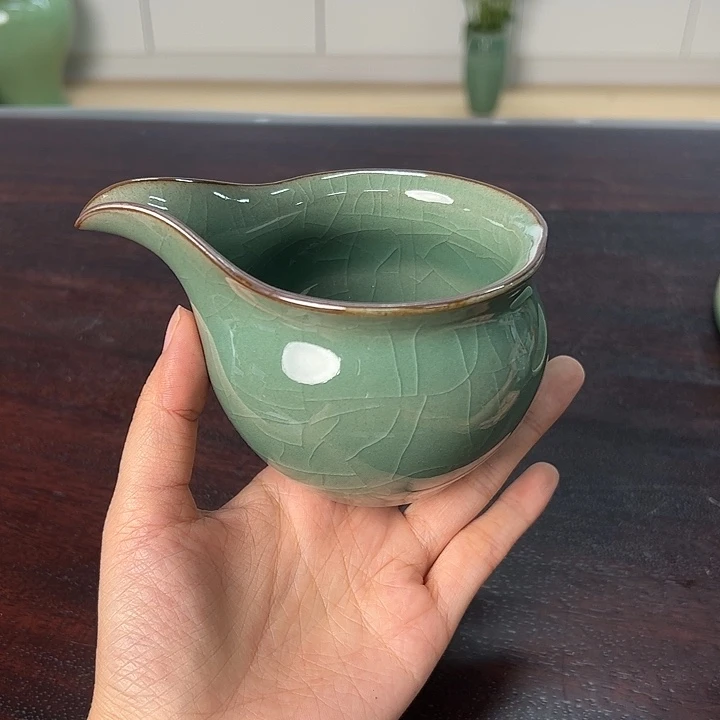 龙泉云间青瓷小米茶器