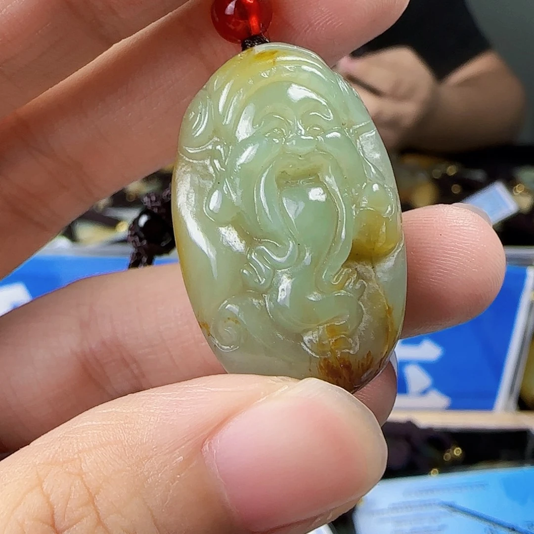 和田玉未镶嵌挂件