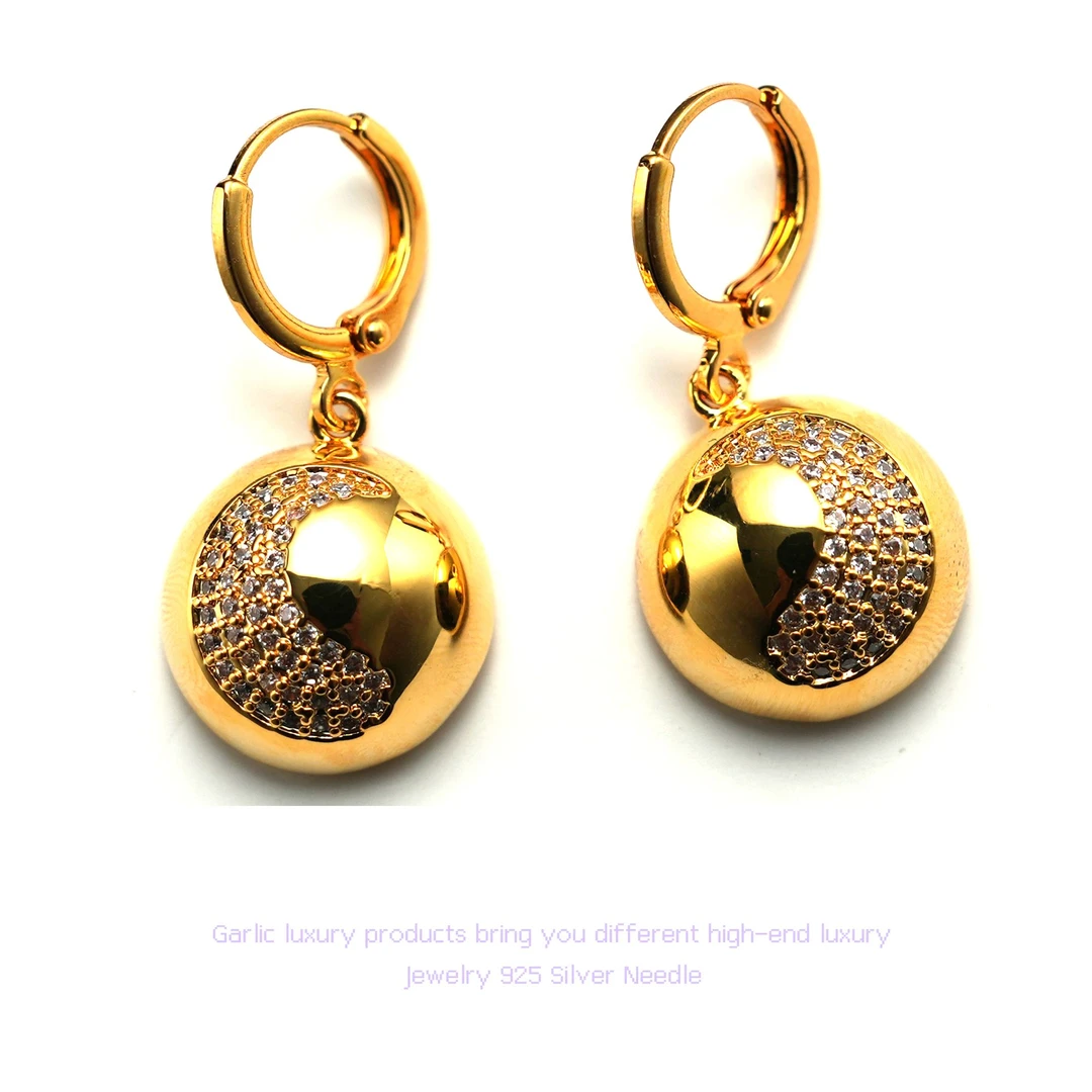 铜合金耳饰 时尚百搭轻奢气质优雅个性高级感耳饰~6725