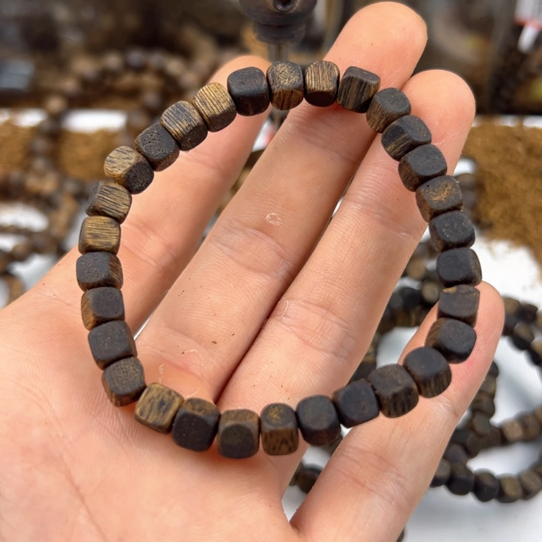 手串沉香✨****✨方糖珠单圈6mm