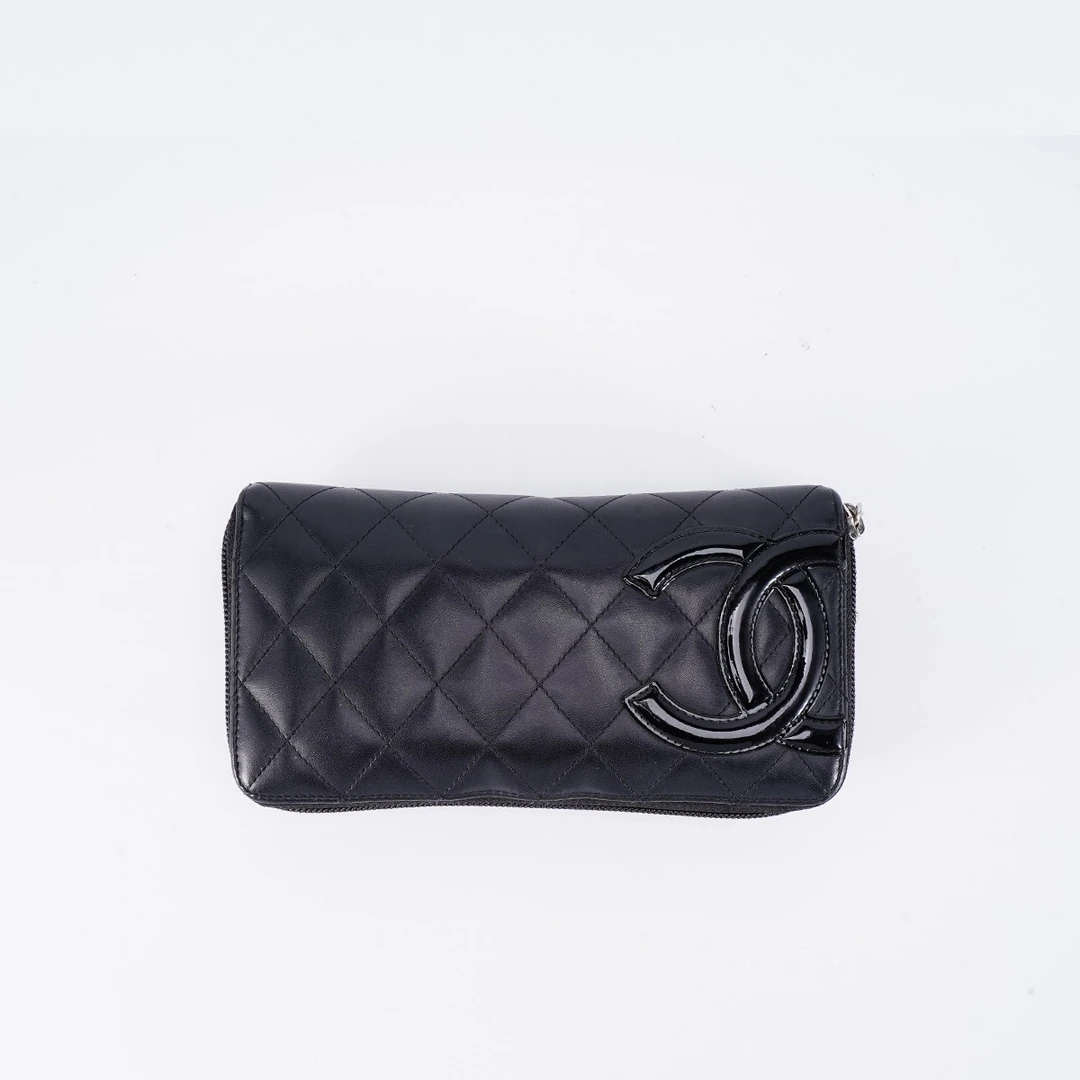 95新 Chanel/香奈儿 【小清一口价】康鹏拉链钱包长款/BG22014644