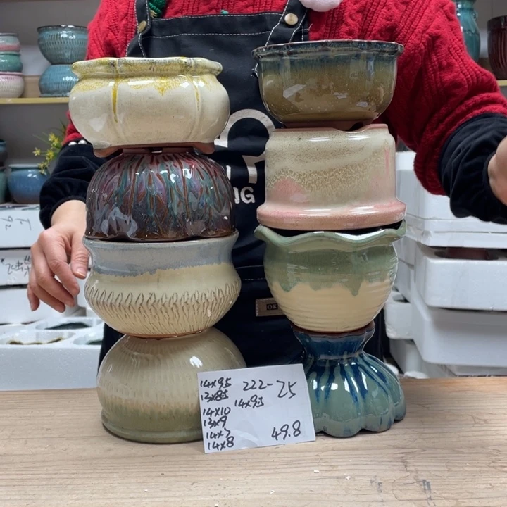 紫砂花盆多肉花盆微瑕25