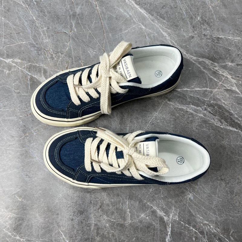 夏季ins网红爆款牛仔帆布鞋子潮款学生潮流百搭低帮平底休闲板鞋