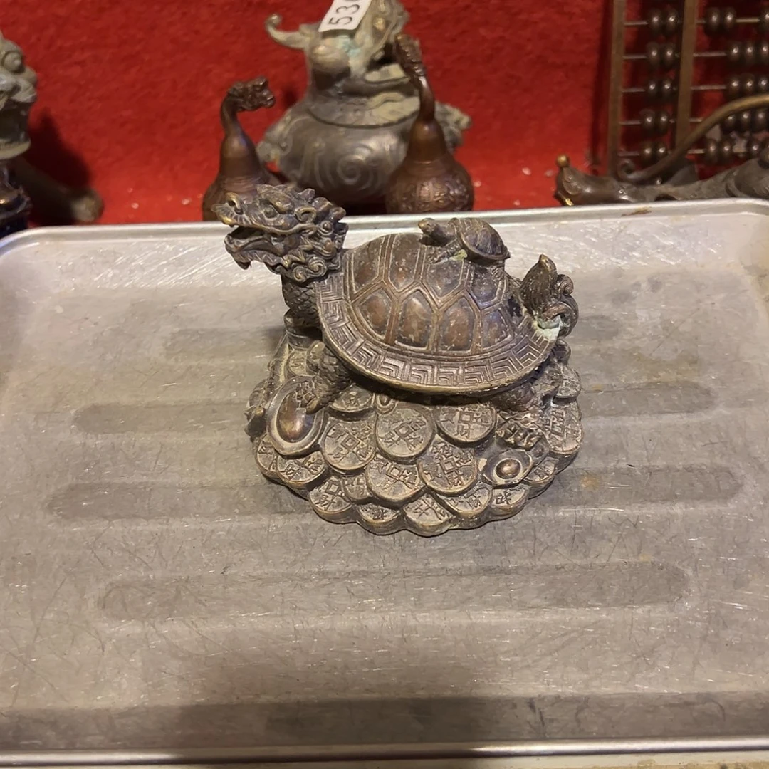 黄铜摆件，文房摆件