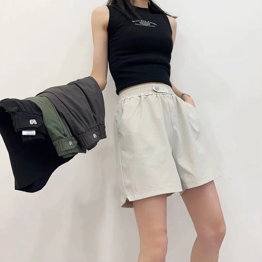 阿悄家 夏款 梭织极简休闲短裤#7179