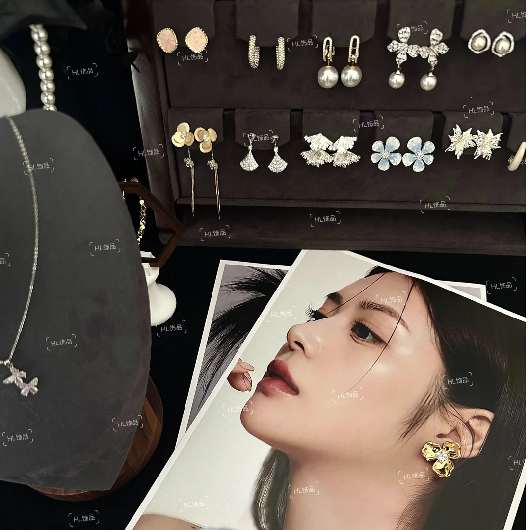 铜合金锆石耳饰 简约气质 耳饰