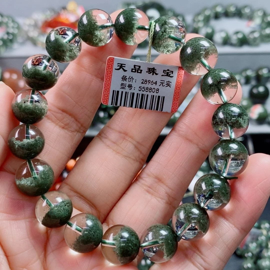 未镶嵌水晶手链绿幽灵手链558808