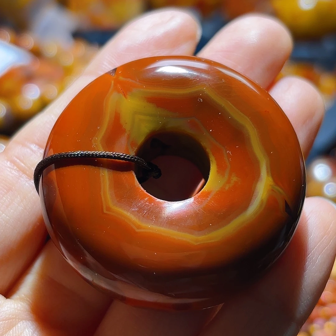 玛瑙/玉髓吊坠(不含链)未镶嵌李*菜