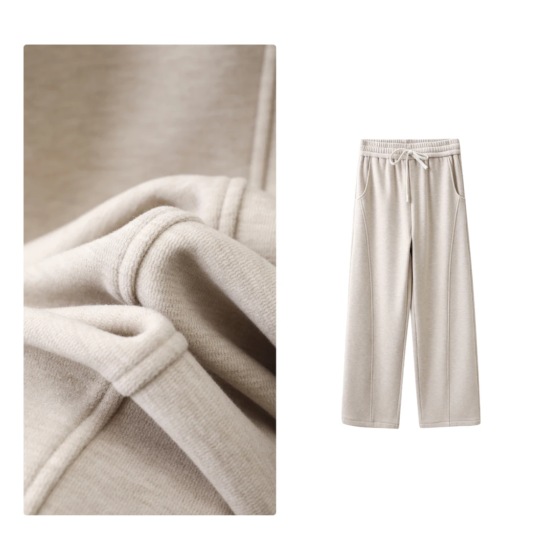 B 门店27&9！私服推荐，3倍保暖/亲肤绒显瘦不臃肿阔腿休闲裤L73055