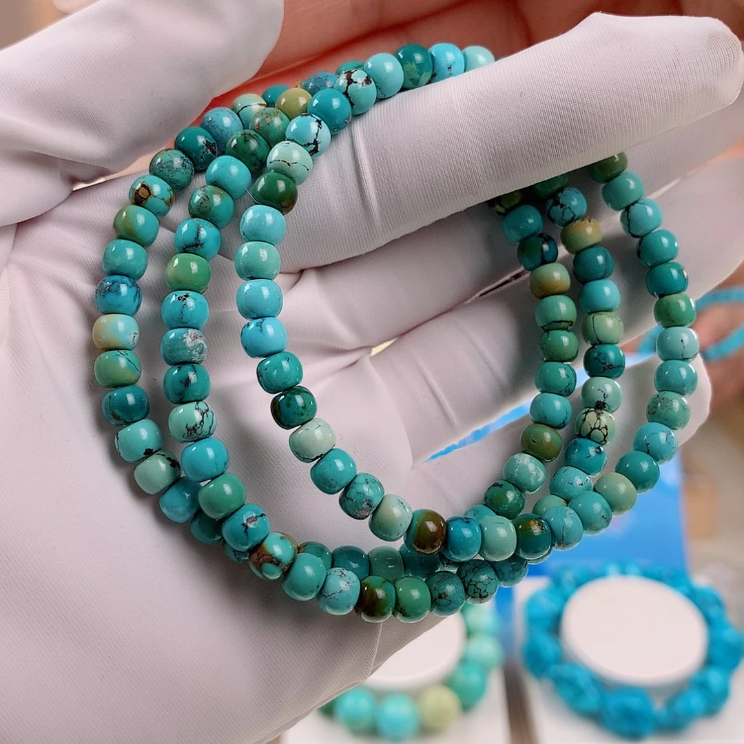 木***李绿松石未镶嵌珠宝奇石