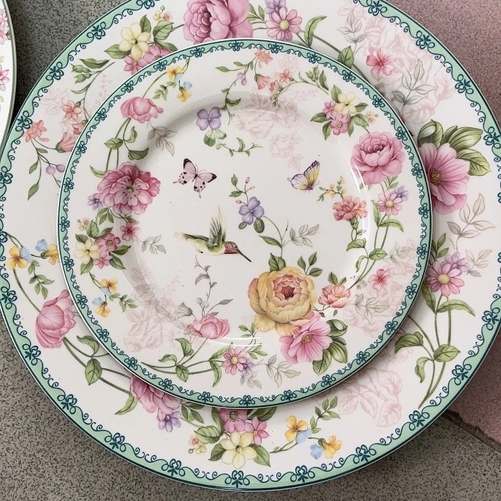 新骨瓷10.5/7.5寸平盘微瑕完美主义者慎拍