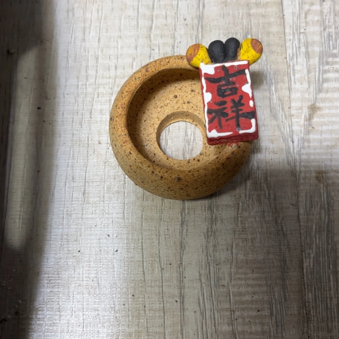 泥塑古镇炻陶花盆