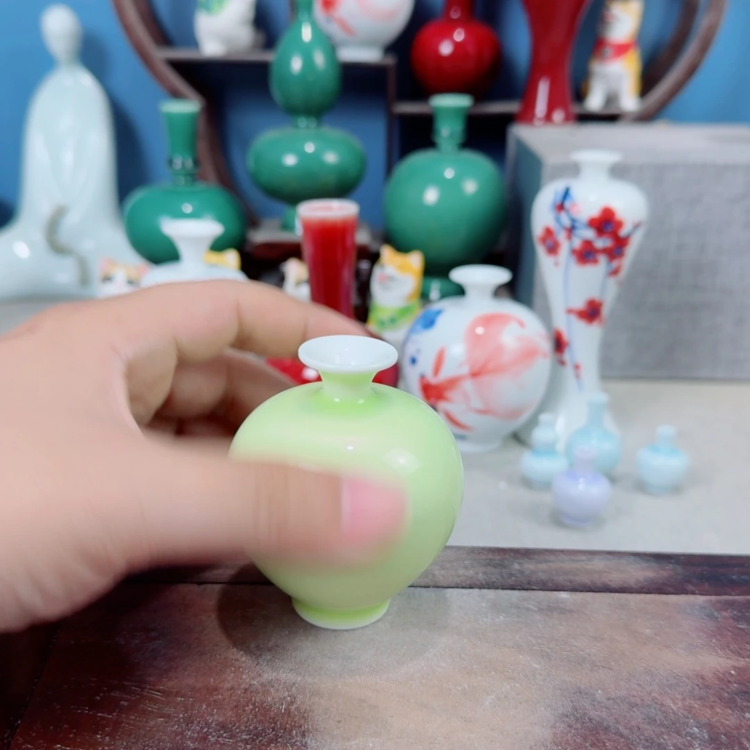 陶瓷手工小花器摆件