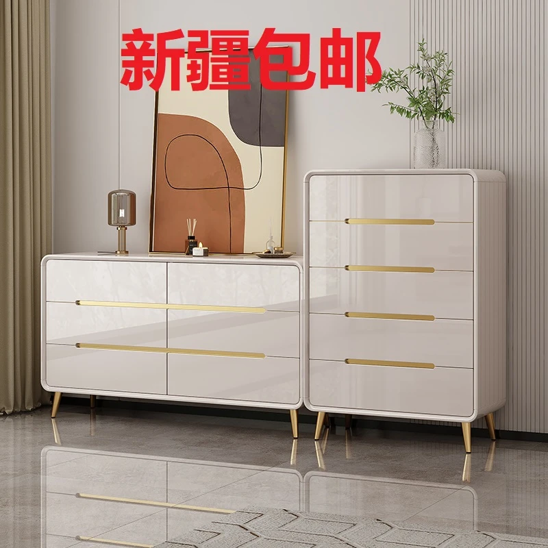 新疆包邮斗柜卧室收纳柜简约现代五斗柜客厅六斗卧室床尾柜储物柜