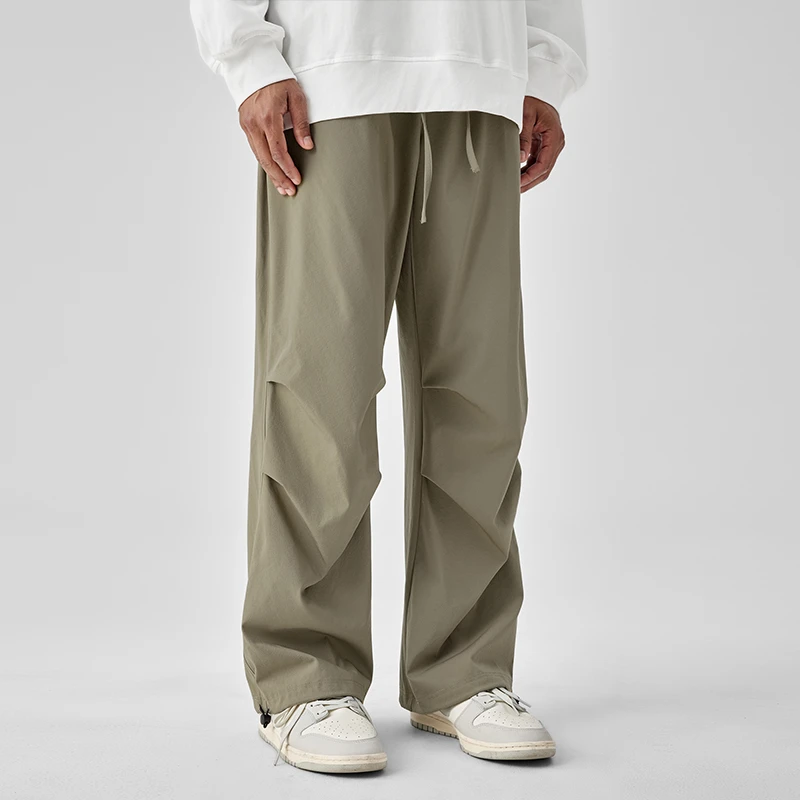 BODYDREAM男士轻薄工装裤春季直筒休闲裤户外登山防泼水伞兵裤子