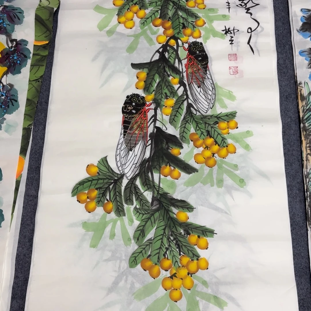 国画100×50一鸣惊人画画画画