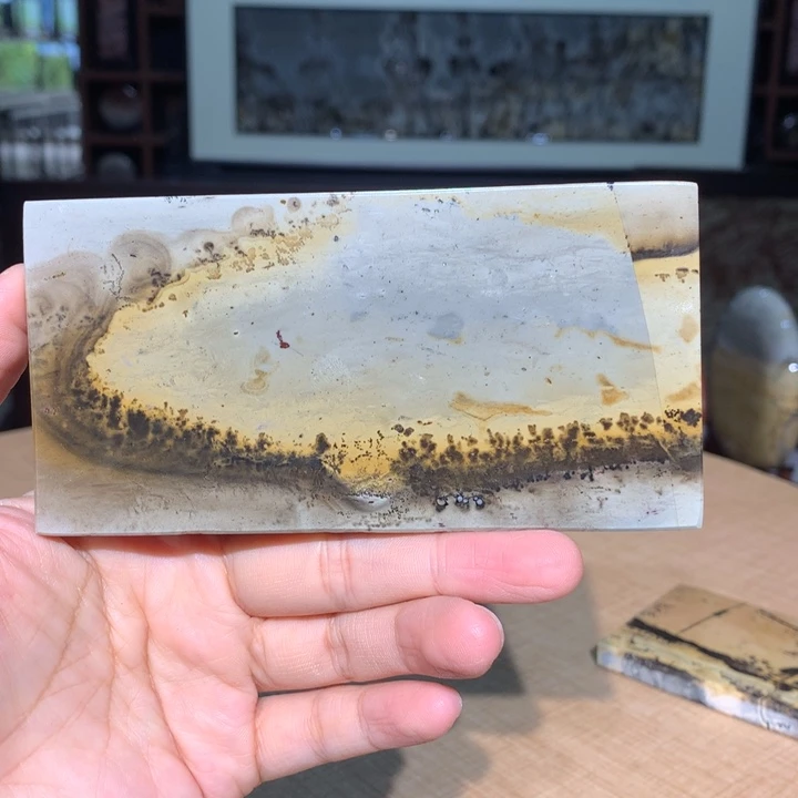 广西国画石摆件，观赏收藏