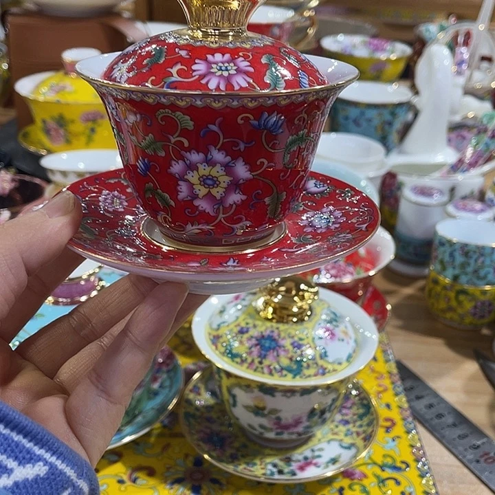 珐琅景德镇陶瓷瓷碗