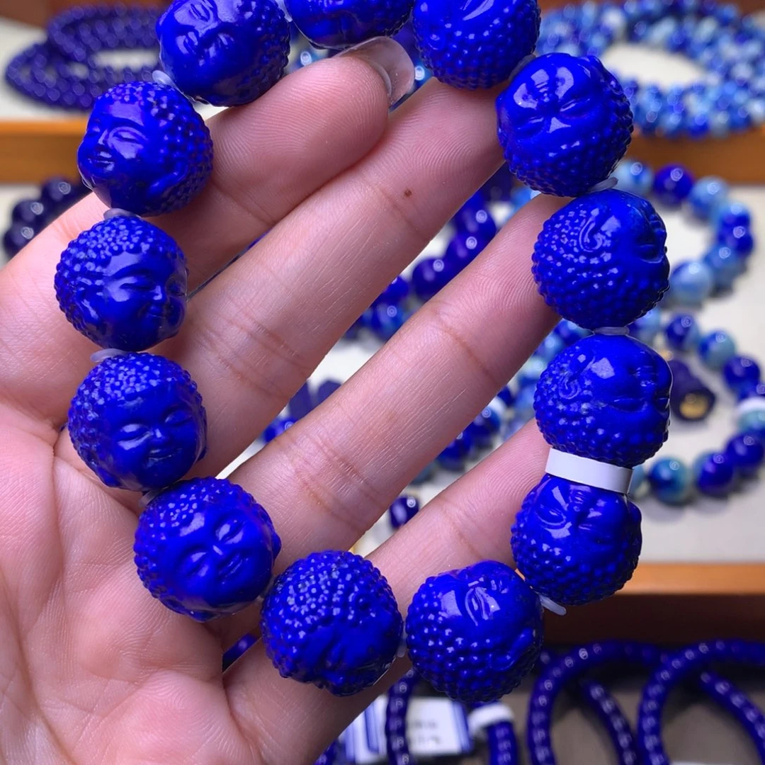 青金石未镶嵌手串15/16mm