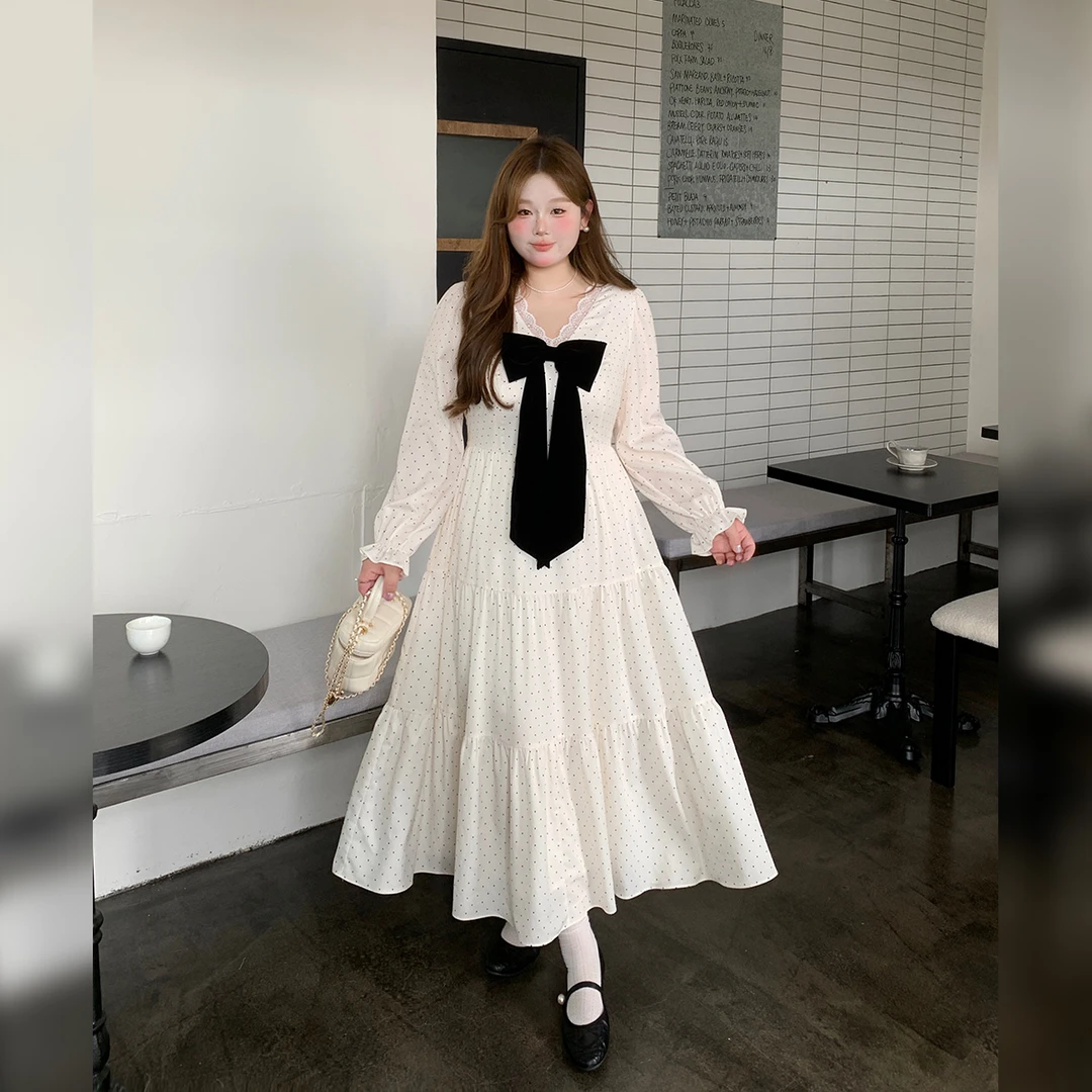 138徐达布【丽丝式晴】长袖连衣裙女秋季杏色V领裙子L37977C53