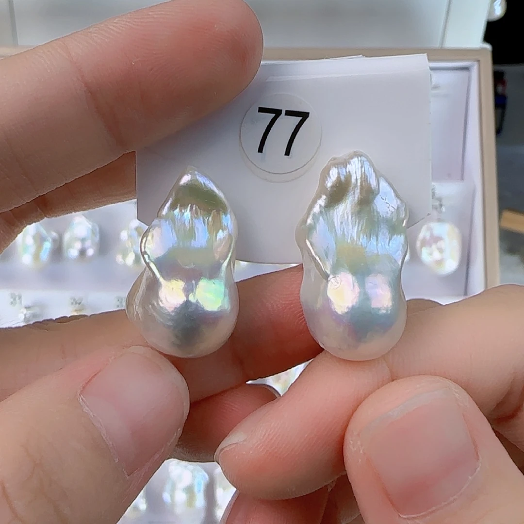 奶***茶未镶嵌耳饰淡水珍珠