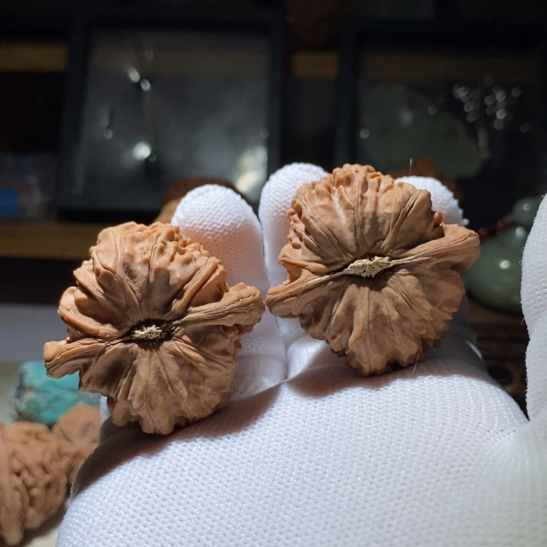 吊坠文玩核桃白狮子41