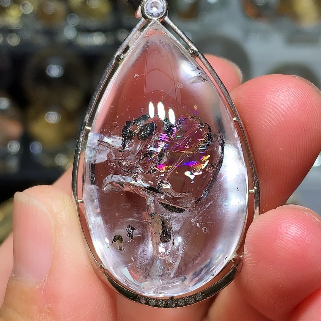 银S925镶嵌水晶珠宝半成品定制款