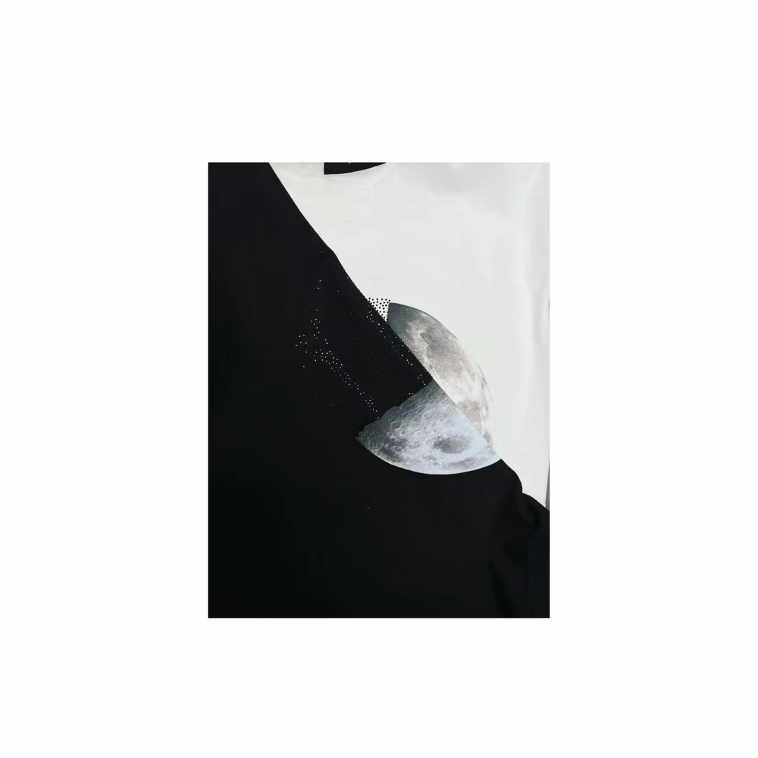 【9号链接】*月球款* 重工满钻潮牌宽松圆领010春夏休闲半袖