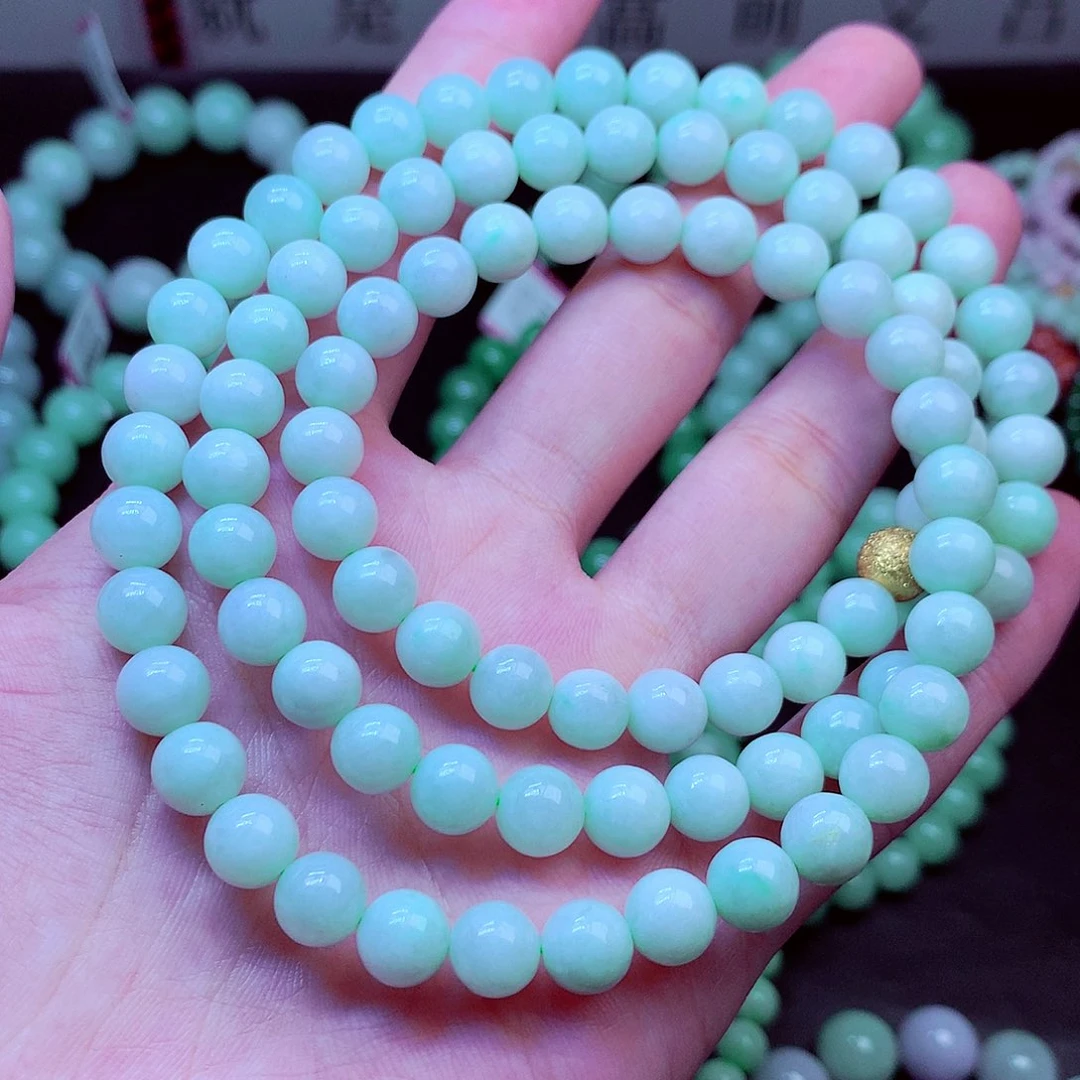 翡翠未镶嵌毛衣链