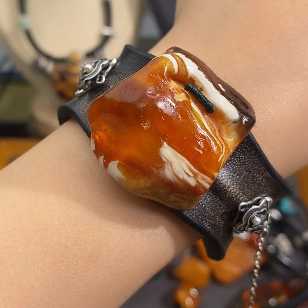 未镶嵌琥珀裸石沉我