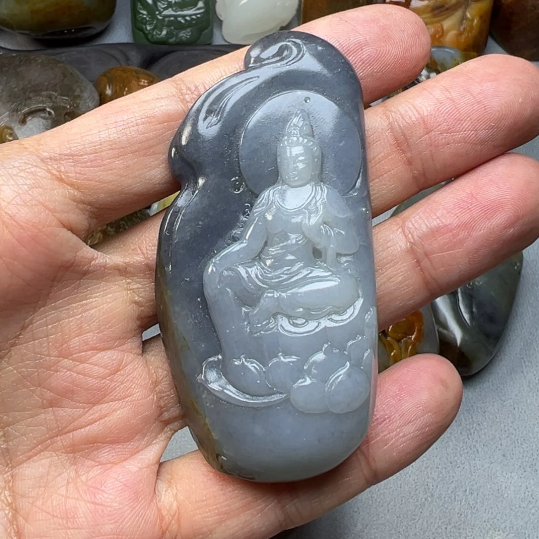 和田玉未镶嵌挂件