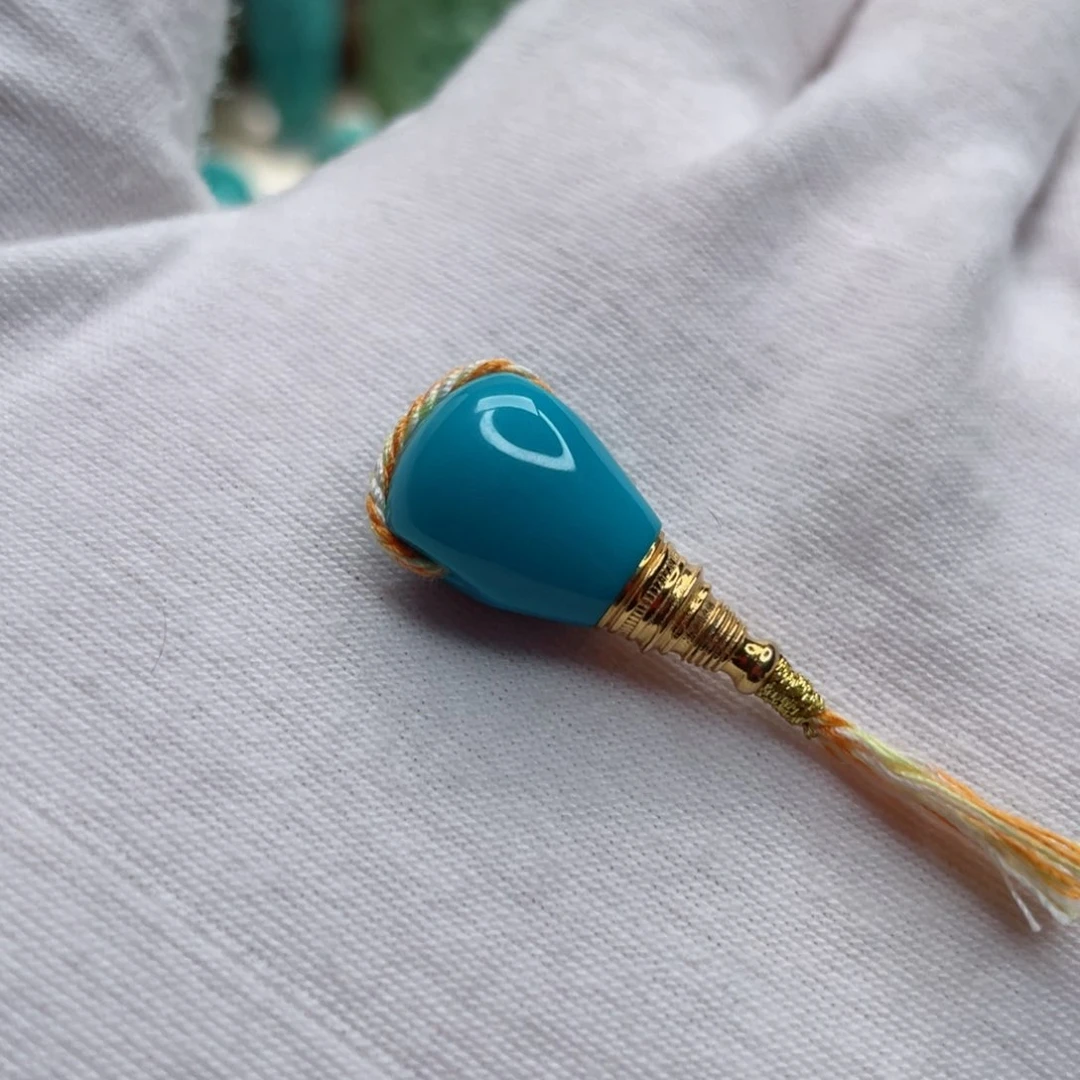 18K金镶嵌绿松石珠宝奇石